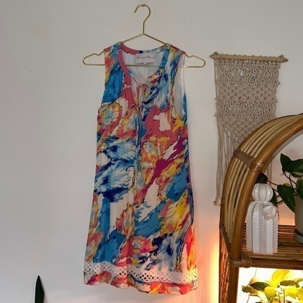 Charles Henry Watercolor Multicolored Shift Dress Sz.XS